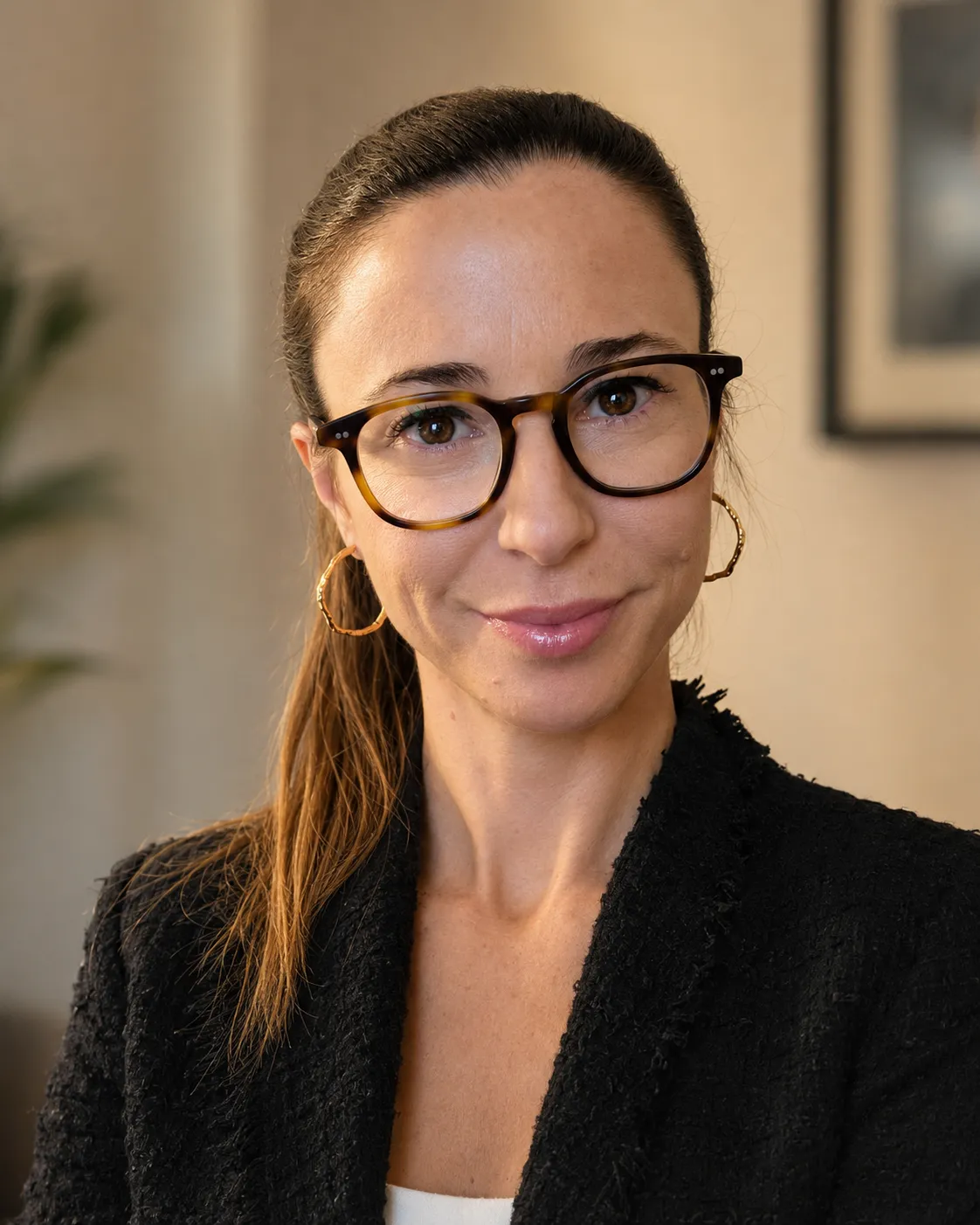 Primo piano della Dott.ssa Laura Castaldo, psicologa e psicoterapeuta nel suo studio a Napoli.